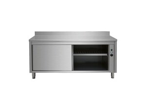 W�rmeschrank, Edelstahl, mit Konrollleuchte, Temperaturbereich +30 bis +85�C, BTH 2000 x 700 x 850 mm