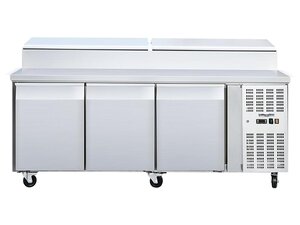 Zubereitungstisch, 3 T�ren, -2/+8 �C, 10x GN1/3, BTH 2080...