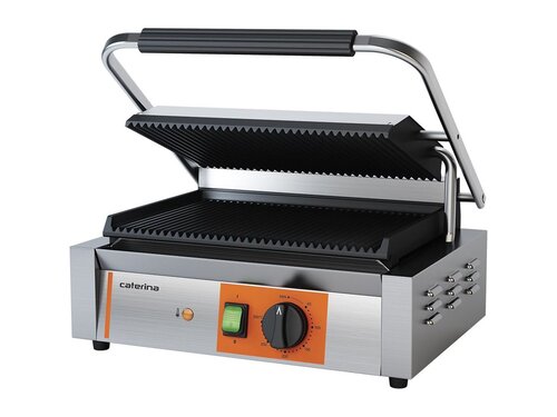 CATERINA Paninigrill Kontaktgrill, oben + unten gerillt, 2,2 kW, BTH 430 x 360 x 200 mm
