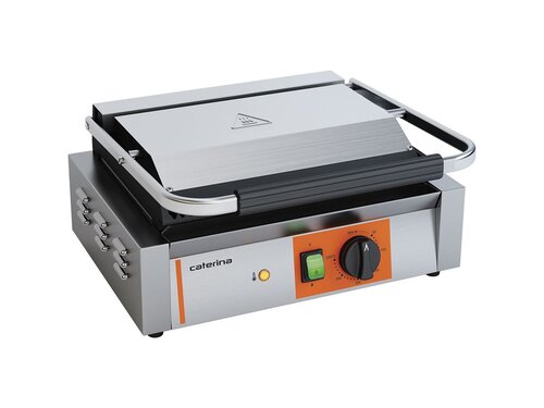 CATERINA Paninigrill Kontaktgrill, oben + unten gerillt, 2,2 kW, BTH 430 x 360 x 200 mm