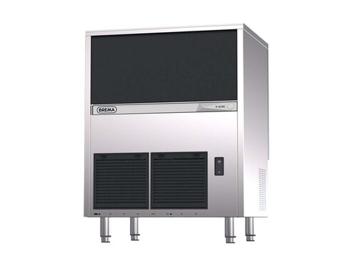 Brema Eisw�rfelbereiter B-QUBE, 72 kg/24 h, 40 kg Eisvorratsbeh�lter, luftgek�hlt, Ablaufpumpe, R290, BTH 735 x 603 x 850 mm