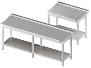 Arbeitstisch PROFI Edelstahl mit Grundboden mit...