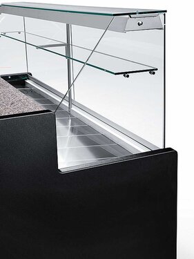 K�hltheke Tibet 250, gerade Frontverglasung, statische K�hlung, BTH 2500 x 790 x 1220 mm