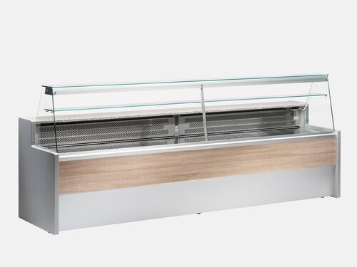 K�hltheke Tibet 250, gerade Frontverglasung, statische K�hlung, BTH 2500 x 790 x 1220 mm