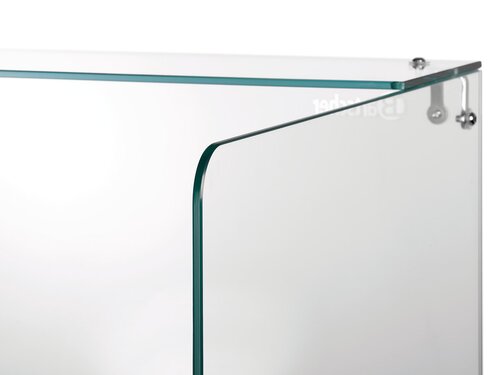 Mobile Theke Snackpoint 200, mit Glasaufsatz, 4 Rollen, BTH 800 x 600 x 1225 mm