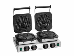 Bartscher MDI 2HW211 Waffeleisen, fr 2 Herzwaffeln,...