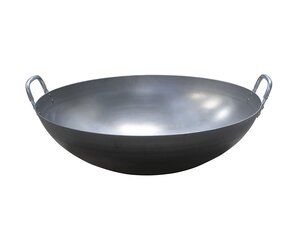 KBS Wokpfanne mit 2 Griffen, aus Edelstahl, � 400 mm