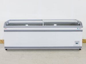 AHT Athen 250XL Fleischkühltruhe, Glas-Schiebedeckel, weiß, BJ 2015, BTH 2502 x 993 x 910 mm
