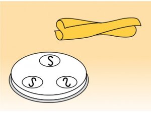 Matrizen f�r Nudelmaschine Edilser Valentina 1, Casarecce