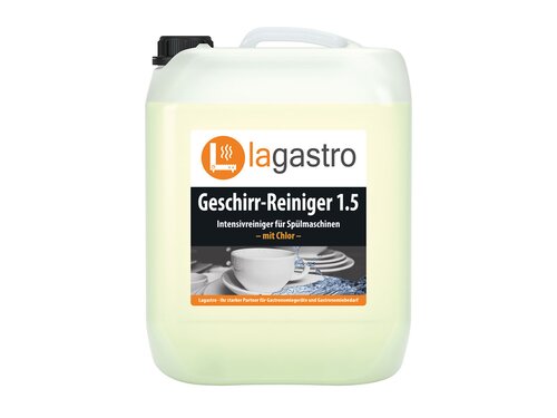 Intensiv-Reiniger mit Chlor für Geschirrspülmaschinen, flüssig, Wasserhärtebereich 1-3, 14 kg