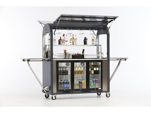 Cool Rolly Mobile Getränkebar, Bar auf Rollen, für Innen und Außen