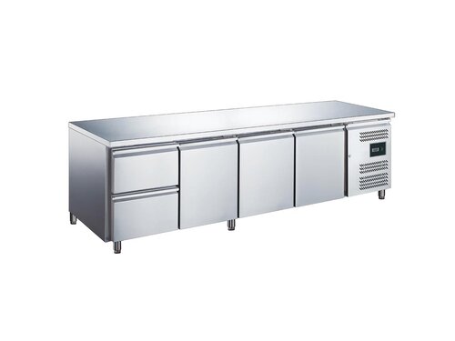 Kühltisch Modell EGN 4110 TN, Edelstahl, BTH 2230 x 700 x 850 mm