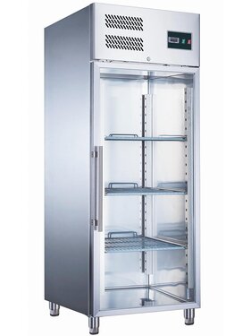 Tiefkühlschrank Modell EGN 650 BTG mit Glastür, 650 Liter, GN 2/1, BTH 740 x 830 x 2000 mm