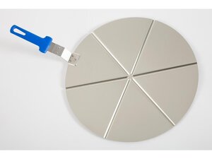 Saro Pizzatablett PT-450, Edelstahl, Polymergriff