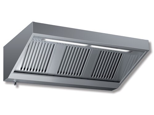 Wandhaube ECO WMR, Motor und Regler, Beleuchtung, Fettablasshahn, BTH 1000 x 900 x 450 mm