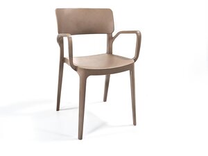 FEROS Stapelstuhl Wing Beige, outdoor & indoor, mit...