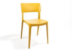 FEROS Stapelstuhl Wing Gelb, outdoor & indoor, ohne...