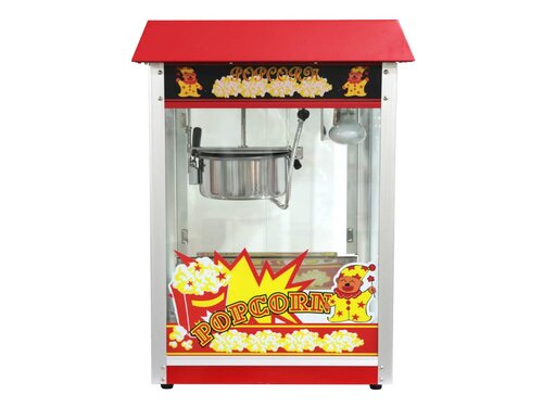 Popcorn-Maschine Hendi mit Innenbeleuchtung, Schaufelklappe und Krümelschublade, BTH 560 x 420 x 770 mm