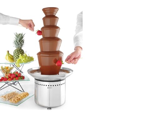 Hendi Schokobrunnen, 5 Ebenen, f�r bis zu 6 kg Schokolade, BTH 332 x 332 x 709 mm