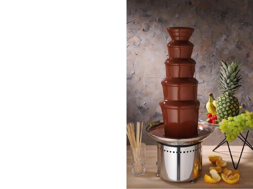 Hendi Schokobrunnen, 5 Ebenen, f�r bis zu 6 kg Schokolade, BTH 332 x 332 x 709 mm