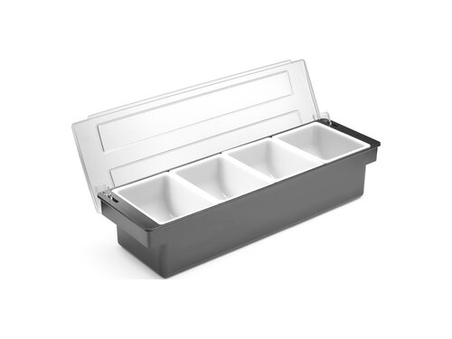 Zutatenbeh�lter Hendi Bar up, inkl. 4 Polypropylen-Beh�lter, BTH 480 x150 x 100 mm