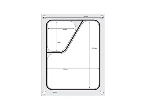 Matrize f�r Hendi Versiegelungsmaschine, mit 2 F�chern...