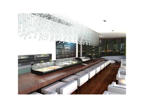 Royal Cooling Sushi 8, 8x GN 1/3 x 40 mm, Kompressor links, 230 V / 222 W, BTH 1788 x 395 x 245 mm