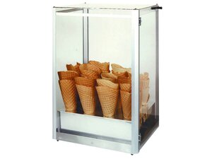 Neum�rker Eiswaffelh�rnchen Display, H�rnchenst�nder mit...