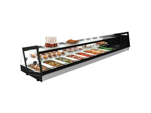 K�hlvitrine Cube 8, 3 Ebenen, f�r 8x 1/3 GN 40 mm tief,...