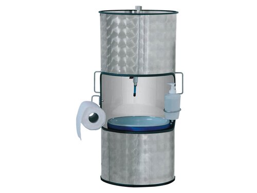Handwaschbecken Neumärker Aqua Mobil mit 6 Liter Behälter, Tischgerät, BTH 350 x 350 x 850 mm