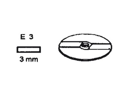 Schneidscheibe E 3, Strke 3 mm, fr Multi-Gemse-Schneider