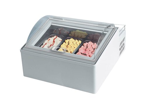 Neumrker Speiseeisvitrine Ice Point 3, fr 3x 5 Liter Eisschalen, mit automatischer Enteisung
