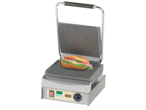 Neumrker Panini Master Kontaktgrill, oben geriffelt + unten glatt, 2,5 kW, 290 x 400 x 230 mm
