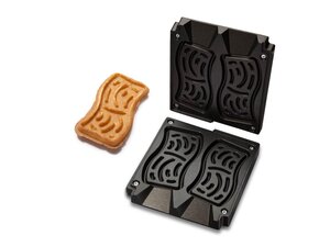 Neumrker Kartoffel-Waffel Backplattensatz fr Helios Vertikal-Backsystem, 2 Waffeln  173 x 88 x 20 mm