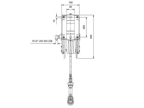 vaiotec TOPLINE Schlauchaufroller mit 20 m Schlauch, Geh�use und Brause, Wandmontage