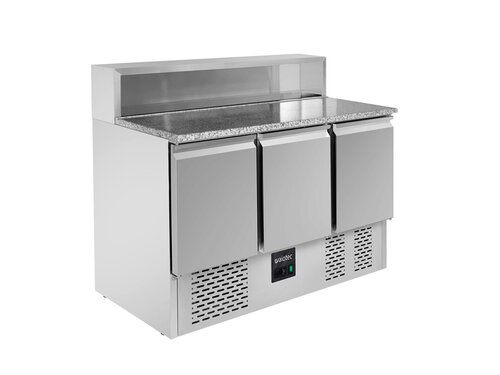 Kühltisch Kühltheke Pizzatisch Saladette 464,4 Liter 3 Türen Gewerbe Gastro NEU 