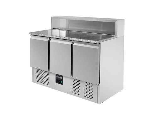 Kühltisch Kühltheke Pizzatisch Saladette 464,4 Liter 3 Türen Gewerbe Gastro NEU 