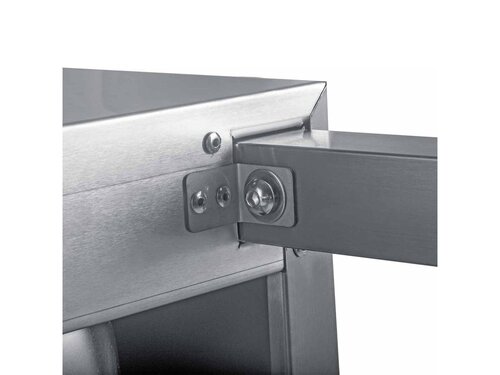 vaiotec EASYLINE 600 Handwasch-Ausgussbecken mit Wasserhahn, BTH 500 x 600 x 850 mm