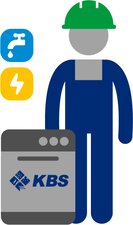 Einsp�lservice f�r KBS Geschirrsp�lmaschinen
