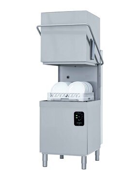 Haubenspülmaschine Gastro-Lupe LEO mit Reiniger- und Klarspüldosier- und Ablaufpumpe, B-Ware, BTH 724 x 818 x 1529 mm