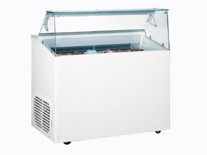 Speiseeis-Verkaufsvitrine Donata mit geradem Glasaufbau...