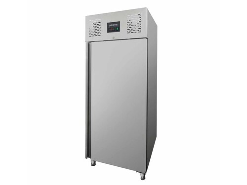 Edelstahl Kühlschrank Basic, Inhalt 650 Liter, GN 2/1, Umluftkühlung, BTH 740 x 830 x 2010 mm