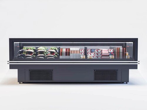 Gefriergondel Icecraft 2.5, Inhalt 501 Liter, 1,9 m�, mit Glasschiebedeckel, BTH 2500 x 1050 x 920 mm