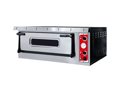 Prismafood Pizzaofen Special9, 1 Backkammer, Schamottboden, 9 Pizzen �35 cm, 13,2 kW, BTH 1360 x 1314 x 415 mm