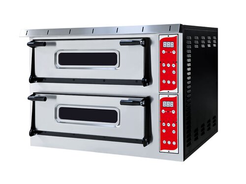 Prismafood Pizzaofen Special99 Digital, 2 Backkammern, Schamottboden, 18 Pizzen �35 cm, 26,4 kW, BTH 1360 x 1314 x 745 mm