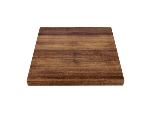 Tischplatte quadratisch, vorgebohrt, Eiche rustikal, BTH 600 x 600 x 48 mm