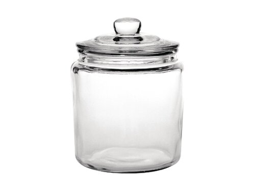 Keksdose aus Glas mit Deckel, Inhalt 3,8 Liter,  20 cm, Hhe 25,2 cm
