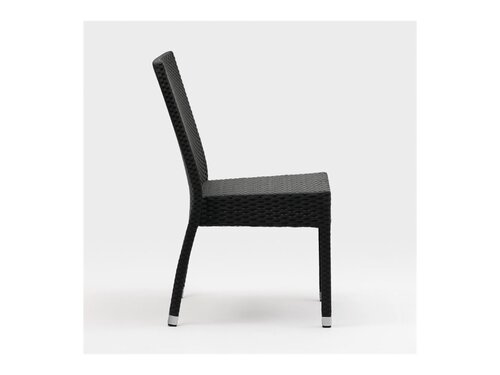 4er - Set Stühle, aus Aluminiumrohrrahmen und PE-Rattan,...