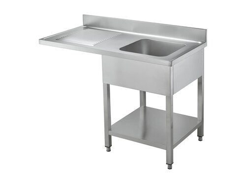 vaiotec TOPLINE 700 Sp�lzentrum, 1 Becken rechts, Grundboden, BTH 1200 x 700 x 850 mm