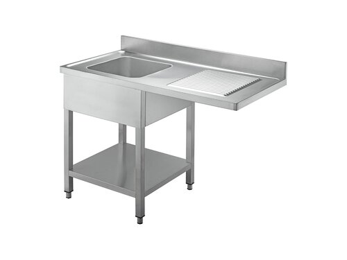 vaiotec TOPLINE 700 Sp�lzentrum, 1 Becken links, Grundboden, BTH 1400 x 700 x 850 mm